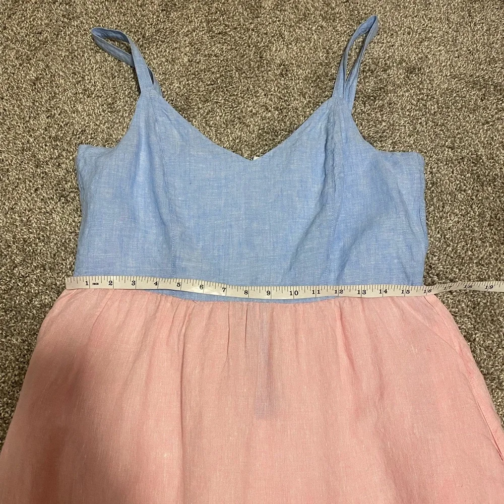 CYNTHIA ROWLEY | 100% Linen Sundress with pockets - Picture 9 of 10